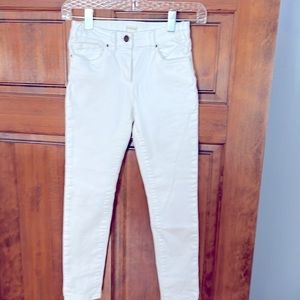 White jeans crewcuts